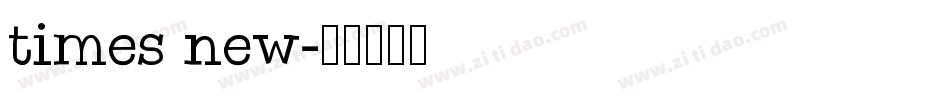 times new字体转换